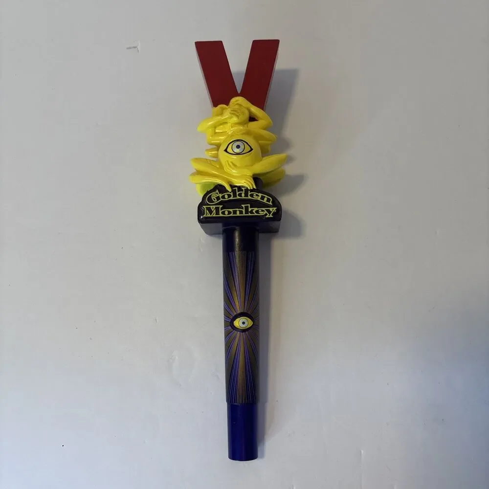 VICTORY BREWING GOLDEN MONKEY IPA draft beer tap handle. PENNSYLVANIA.